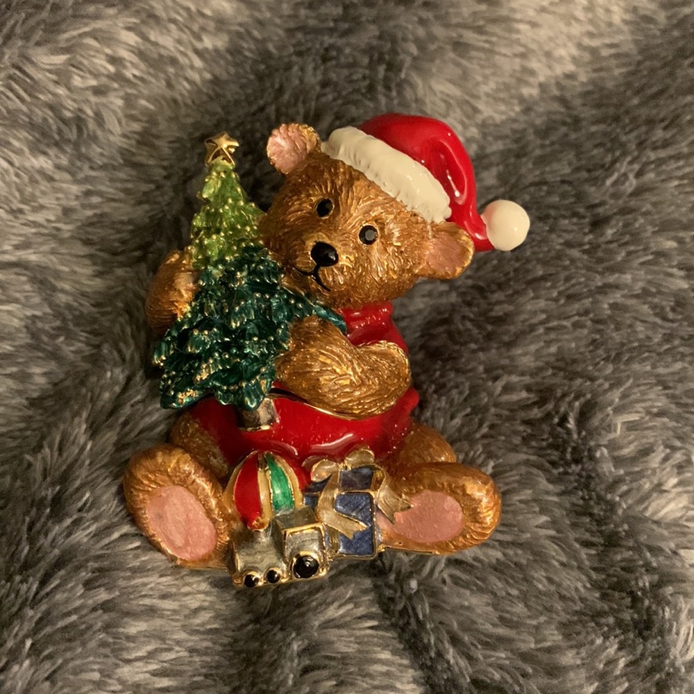 Nobility Christmas Santa Bear Trinket box